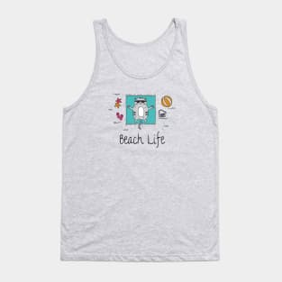 Beach Life Tanning Cat Tank Top